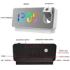 Color 180 ° rotating LED digital projection alarm clock USB electronic ceiling projector alarm clock bedside table clock 5