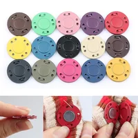 5 Pairs Magnet Buttons Sewing Supplies Magnetic Clothing Invisible Magnet Buttons Metal Buttons Handmade DIY Clothing Decoration 1