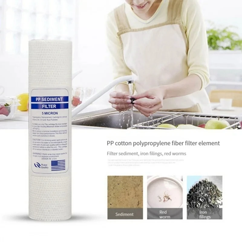 water filters universal water filter PP cotton filter cartridge sediment polypropylene material 10 PCS