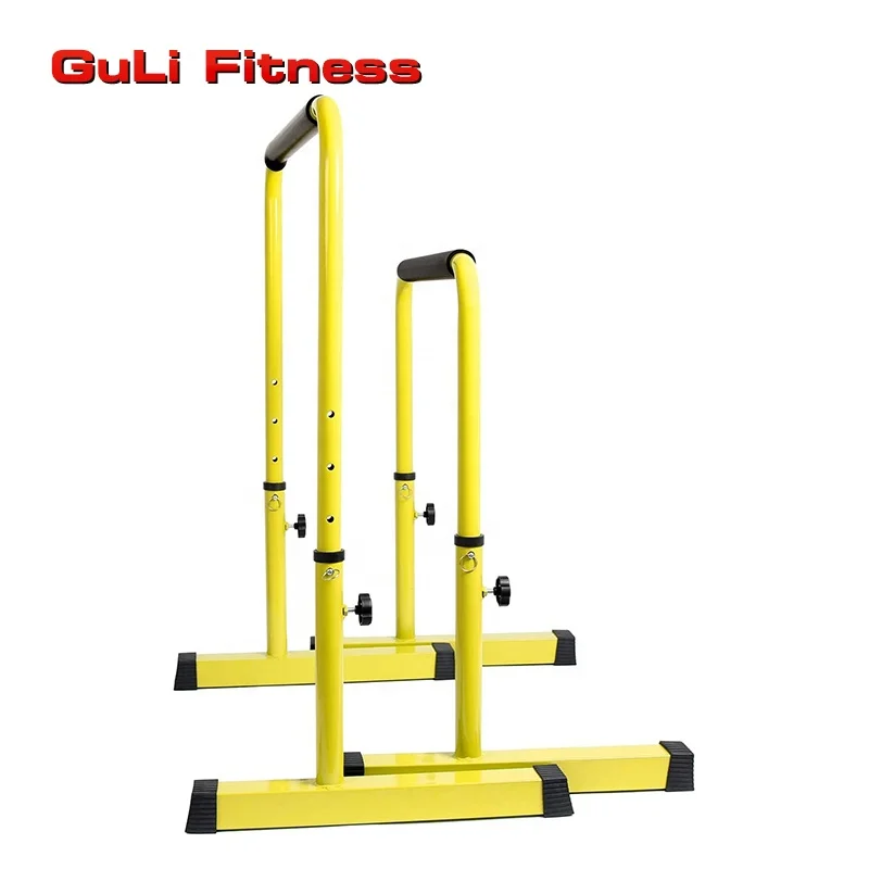 Home Gym Exercise Fitness Equipment Gymnastics Adjustable Push Up Stand Parallel Dip Bars Pull Up And Dip Bar Station