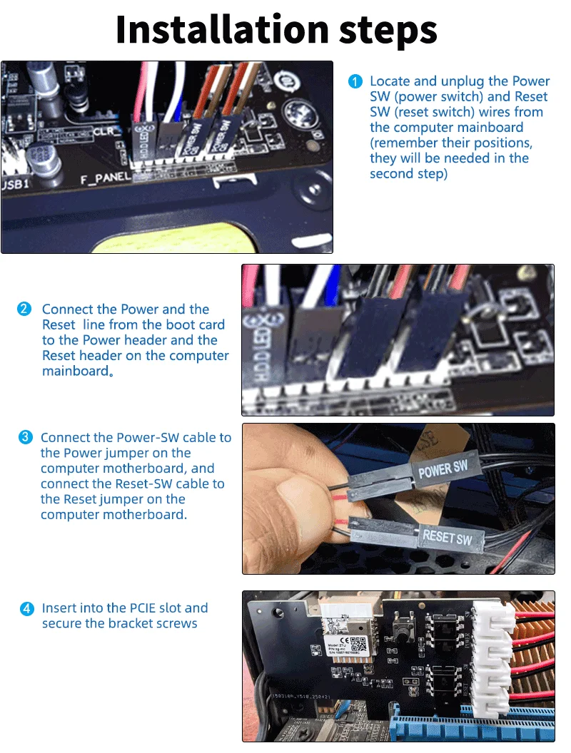 Tuya Smart ZIGBEE PCIE Control Card - Remote PC Power On/Off via App, Schedule