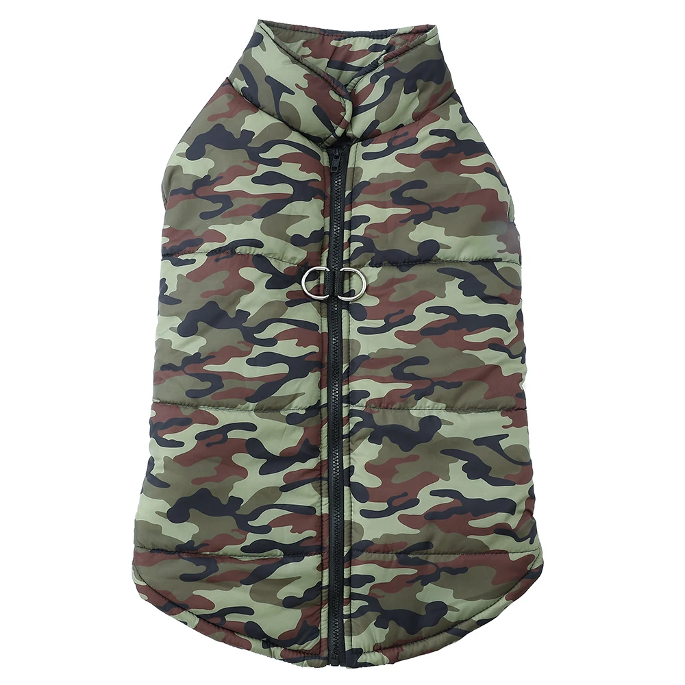 Autumn Winter Dog Jacket Coat Windproof Camouflage Pet Clothing_voghion.com