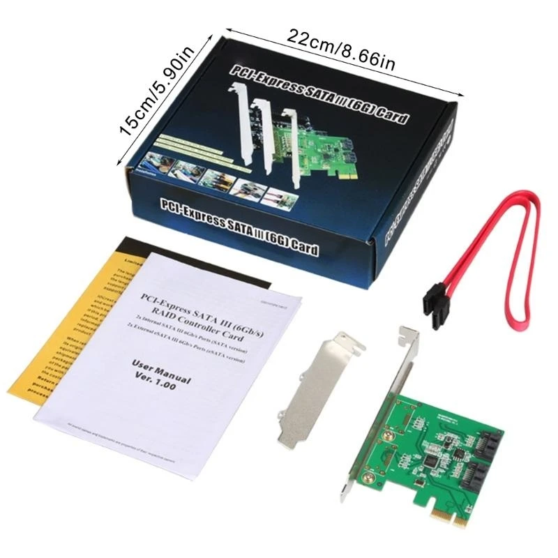Q5WA PCIExpress Controller Adapter Card Expand Storage and Support RAID1/RAID0 Configuration