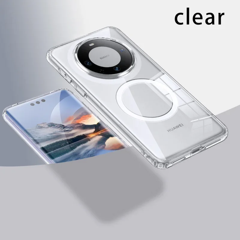Magsafe Magnetic Shockproof Acrylic Case with Wireless Charging Capability - Matte Finish