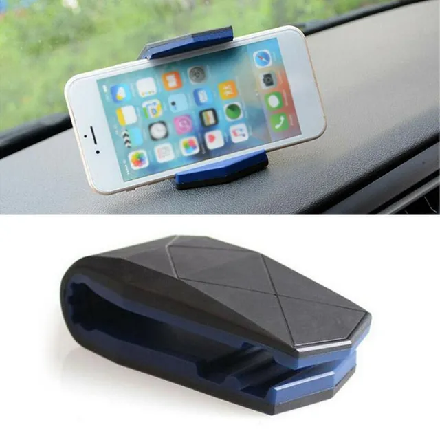 Clip Phone Holder Stand Dashboard GPS Holder Mount Plastic Black Blue Car Cell Phone Stand 5
