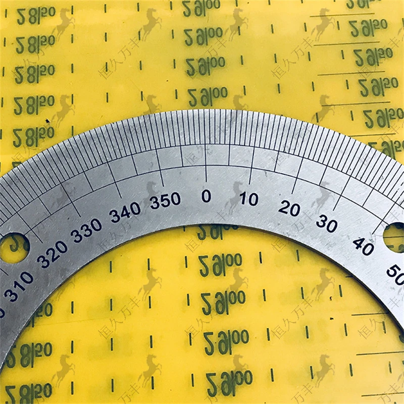 외경 180mm 다이얼 체중계 식별 다이얼 등급 원형 디스크 각도기, 공작 기계 측정 도구용