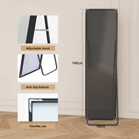 Anajqaqia Напольное зеркало из закаленного стекла 140x40см Черное — изображение 6