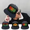LED Hat Battery Charging Flash Hat Costume Accessories Rechargeable Flashing Glow LED Hat For Nightclub Bar Hip-hop Hat 2
