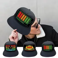 LED Hat Battery Charging Flash Hat Costume Accessories Rechargeable Flashing Glow LED Hat For Nightclub Bar Hip-hop Hat 2