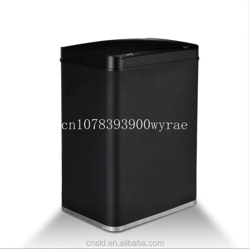 

household dual sensor dustbin waste bin trash can black 50L 13 gallon