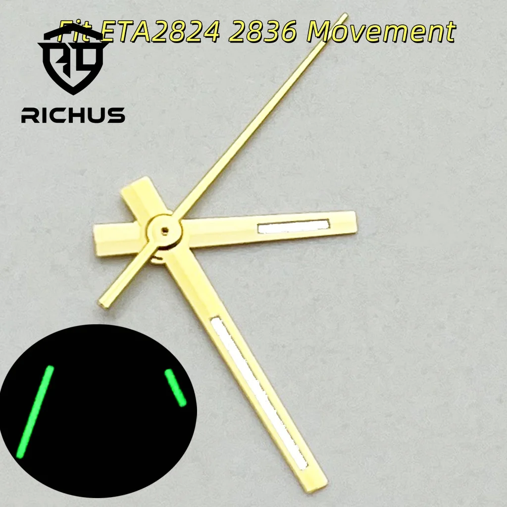 RICHUS Luminous Silver/Gold/Rose Gold Watch Hands