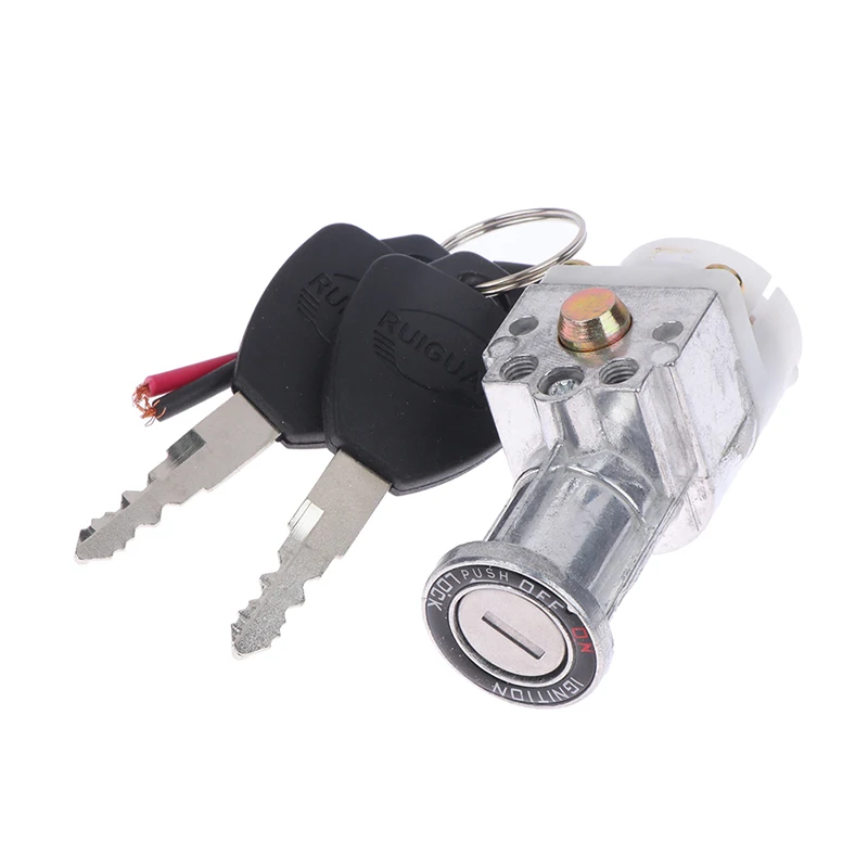 1 Set Bigger Head Type Electric Bicycle Ignition On/Off Key Switch Heavy Load E-bike Li-ion Battery Casing Lock electric bicycle key switch