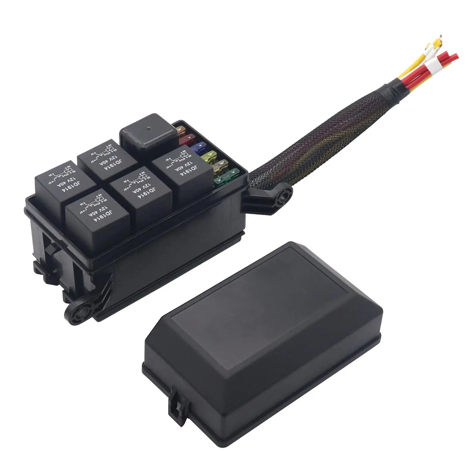 

Fuse and Relay Box Block Waterproof Nylon for Vehicles Automotive SUV