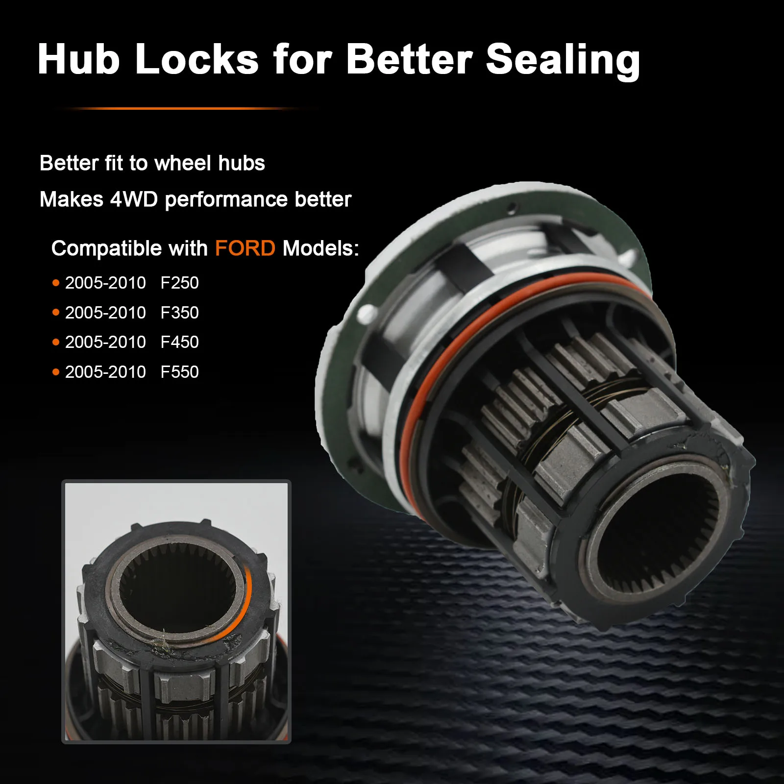 Ford F 150 Wheel Bearing Pair Of Front Automatic Locking Hubs For Ford ...
