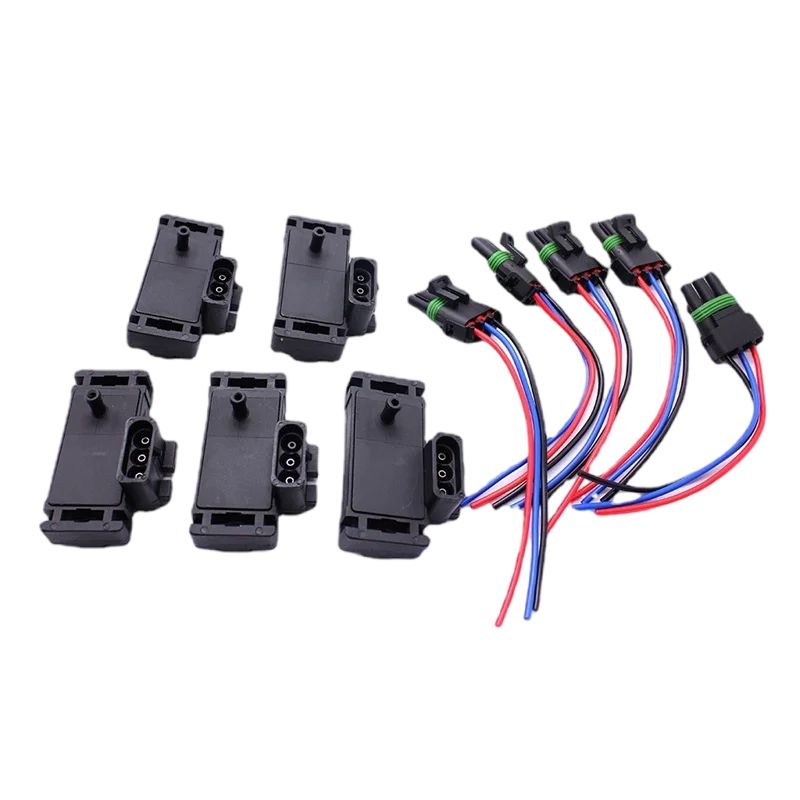 12223861 3bar 3 bar MAP Manifold Absolute Boost Pressure Sensor With Pigtail Wire Harness For GM Buick GMC Chevrolet AS210 8418