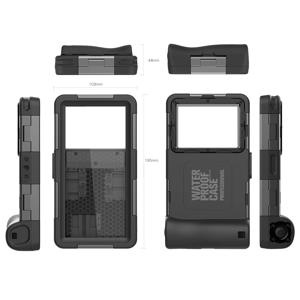 Enhanced Waterproof Diving Case for Smartphones - Professional Full Cover, 15M Depth Protection