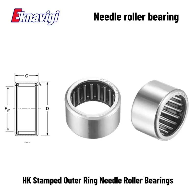 NK7/10TV Miniature Needle Bearing 7x14x10mm - Machined Type main image 1