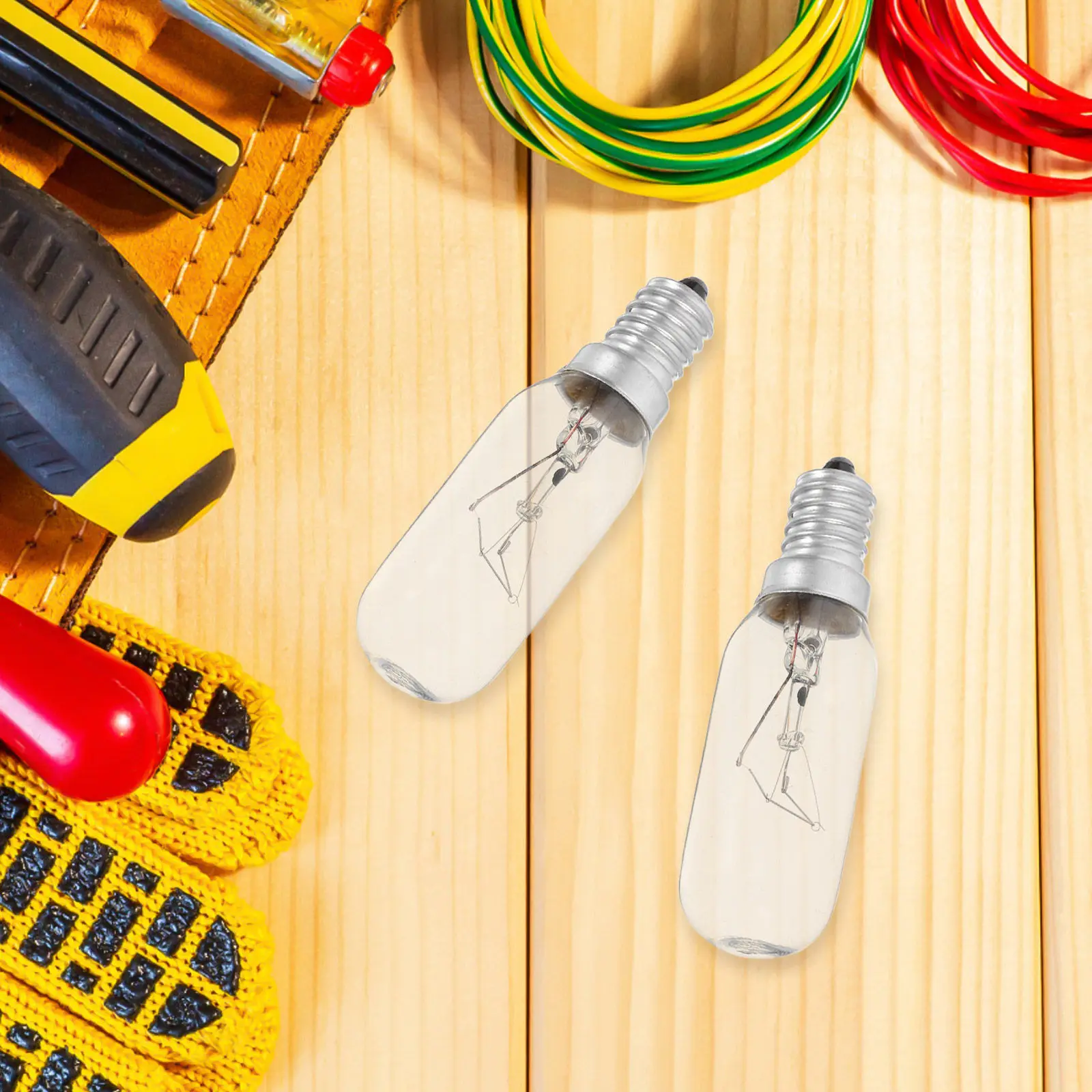 2Pcs E14 가전 전구 고휘도 에너지 효율적인 LED 레인지 후드 전구 주방 스토브 재봉틀 오븐용