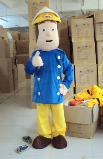 Pompiere Sam Costume Della Mascotte Vestito Operato Formato Adulto Per Halloween Vestito Da Evento Vestito Da Festa