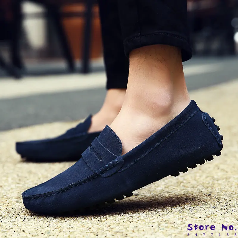 

Spring Classic Luxury Brand Suede Loafers High Quality Slip-On Casual Shoes Moccasin Comfort Soft Sole Driving Shoes Plus Size49