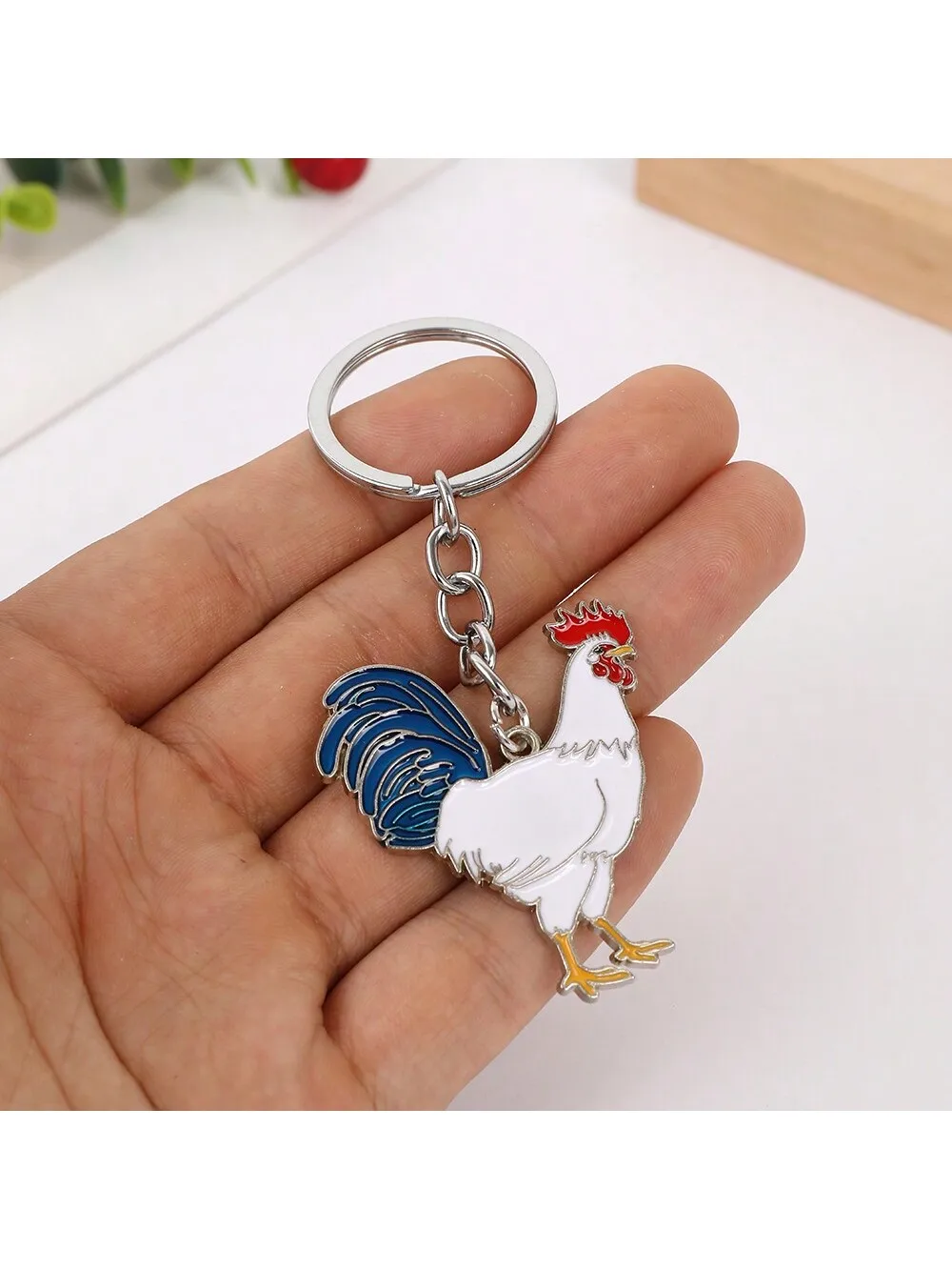 1PCS Metal alloy Creative Animal Chicken Rooster Series