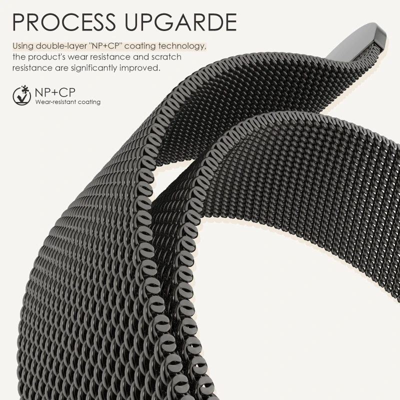 Elegant Milanese Loop Watch Strap - Stainless Steel Mesh Bracelet