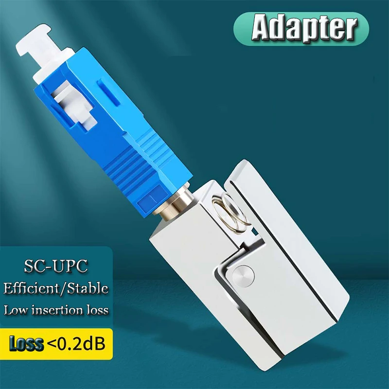

Free Shipping SC/UPC Square Optic Fiber Adapter PCL Clamp Lab Dedicated Coupler SC/UPC Fiber Quick Connector Tools