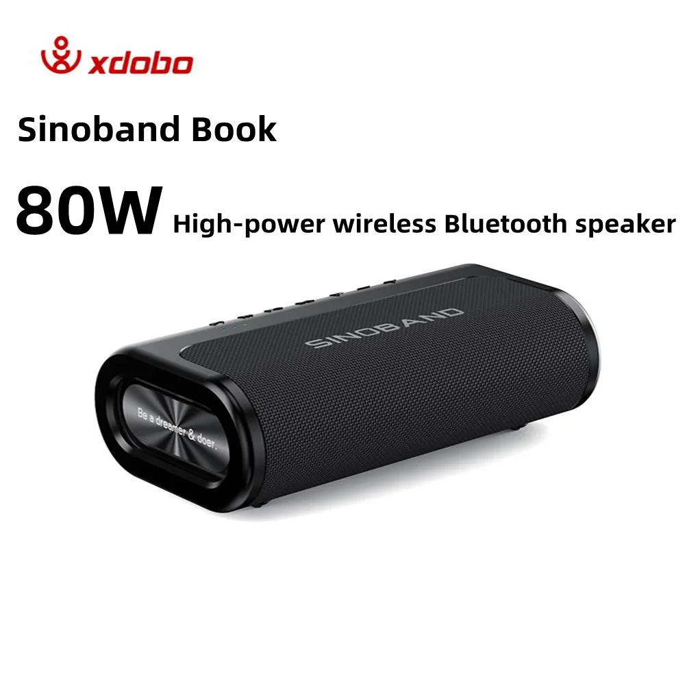 Портативная беспроводная Bluetooth Колонка XDOBO Sinoband Book 80 Вт, сабвуфер, стерео IPX5, водонепроницаемая, для походов