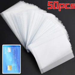 Lots Card Protectors Bags PVC Matte Transparent Credit Card Cover Clear Frosting ID Card Protector Holder Postcard Storage Bags