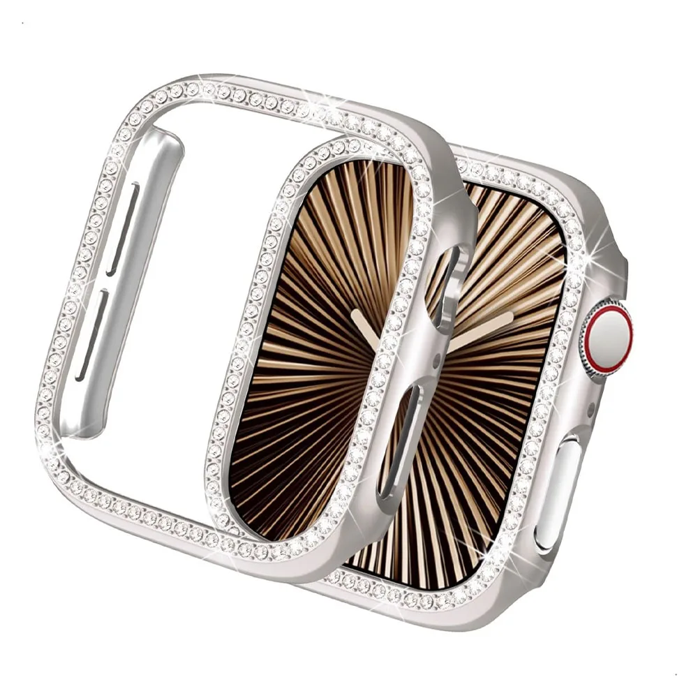 Premium Diamond Protective Bumper Shell Cover for Apple Watch - No Glass Included