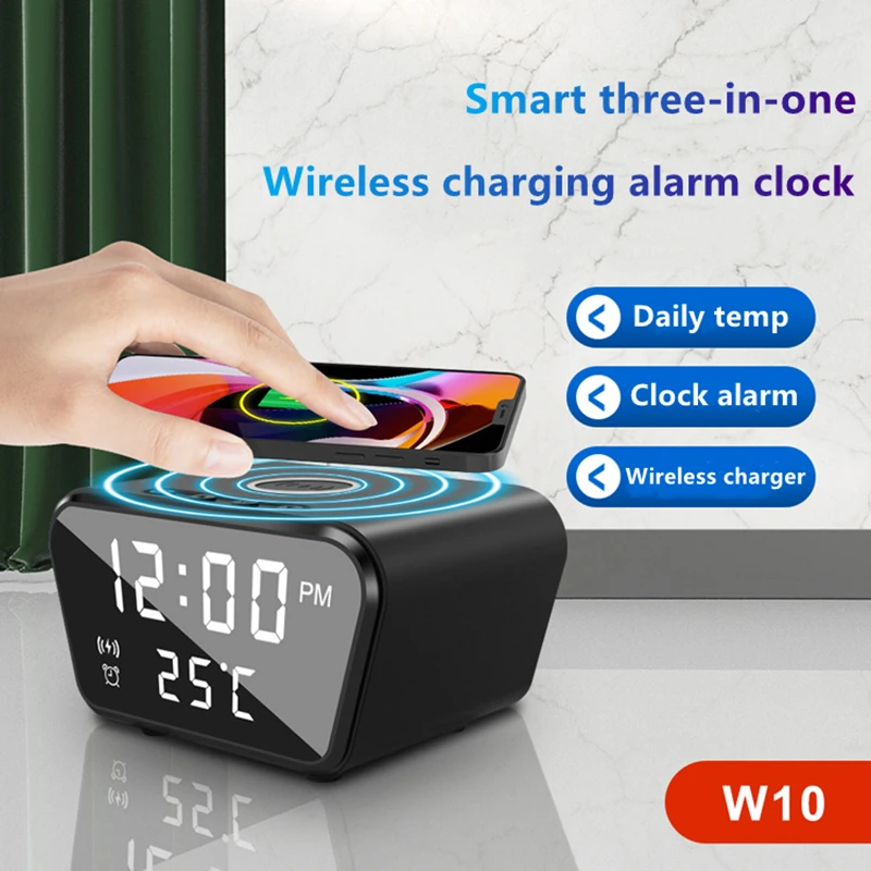 Led Digital Alarm Clock Usb Powered Temperature Display Table Clock ...