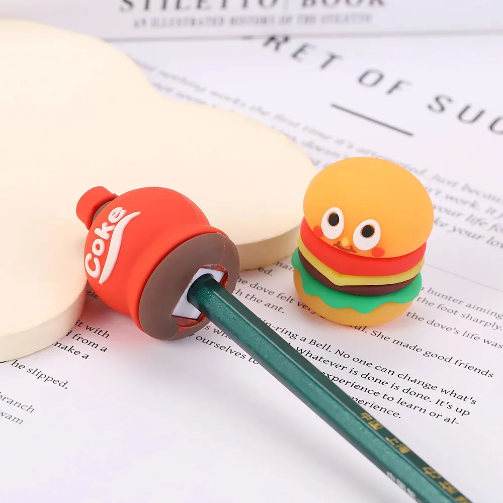 Creative Shape Pencil Sharpener Mini Funny Expression Pencil Cutting Machine School Gift Student Supplies Kawaii Stationery pencil sharpener