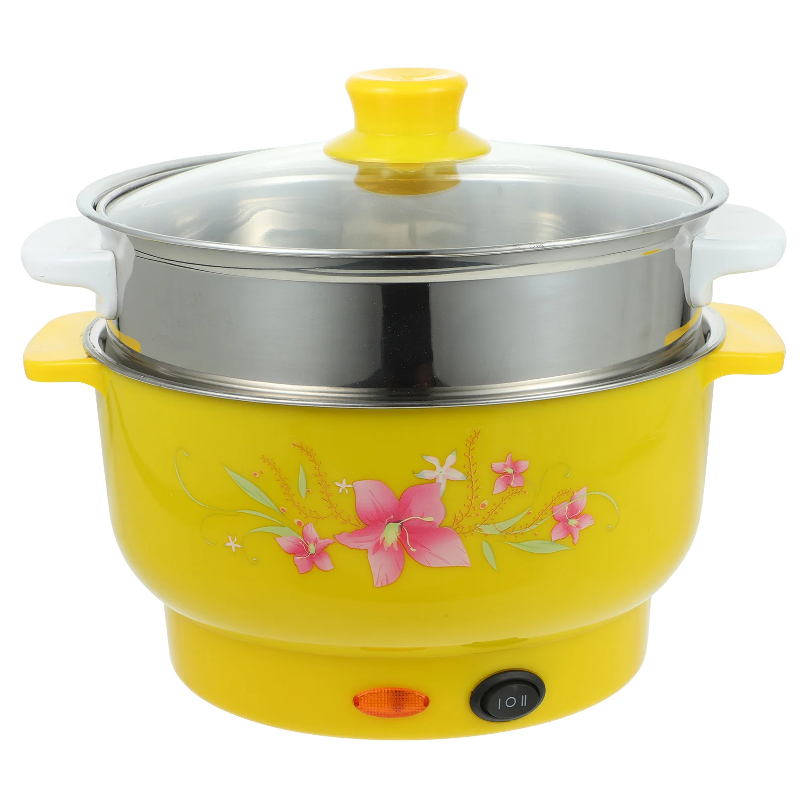 

Multifunction Electric Hot Pot Student Steamer Pan Plastic Double Layers Stockpot