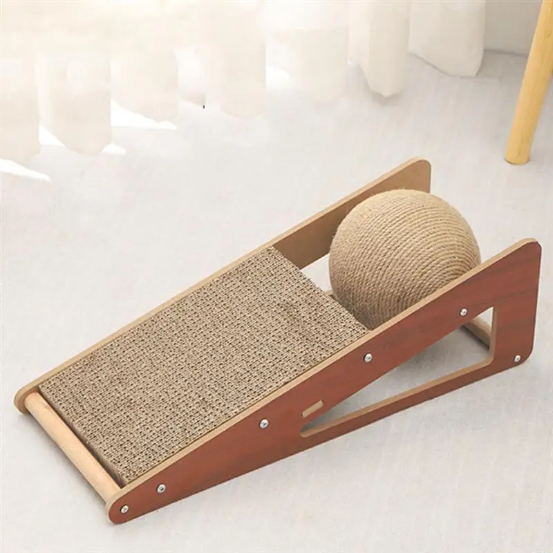 

Home Cat Scratcher Wear-resistant Scratching Board Interesting Cat Scratching Ball Cat Supply for Playing Home Cat Kitten