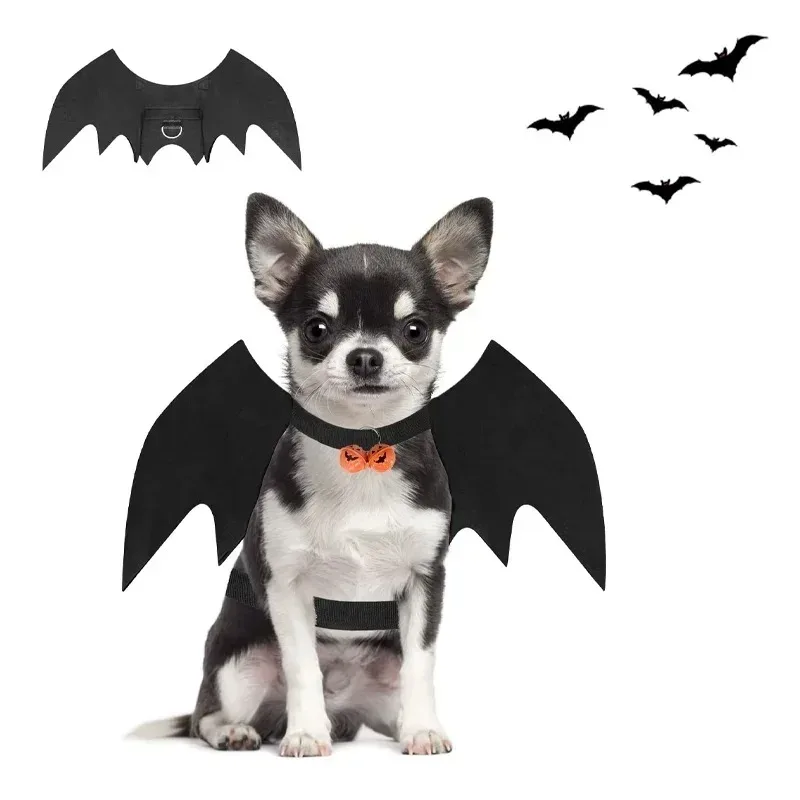 Pet Bat Wings Costume with Adjustable Straps for Cats and Dogs