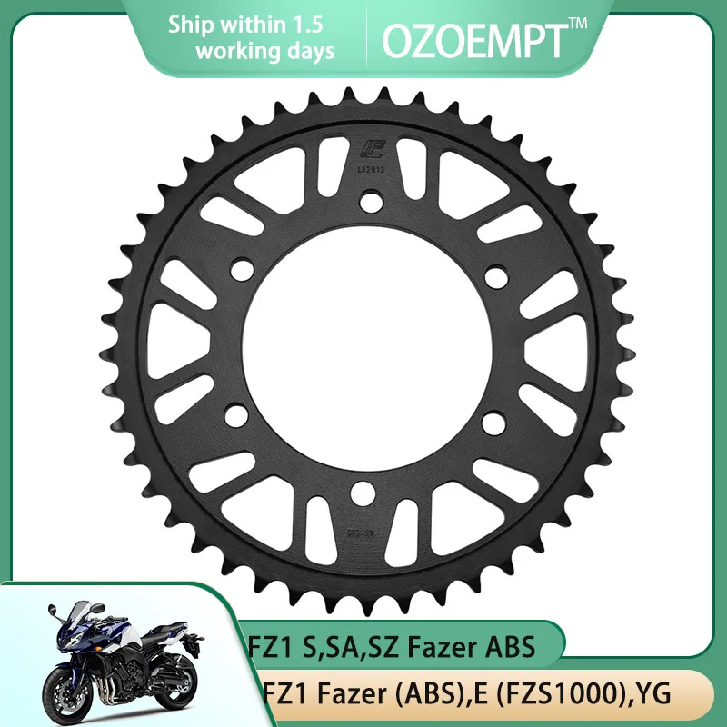 

OZOEMPT 530-45T Motorcycle Rear Sprocket Apply to FZ1 S,SA,SZ Fazer ABS FZ1 Fazer (ABS),E (FZS1000),YG,YL,YCL YZF R1 06-08