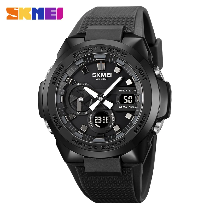 

SKMEI 2105 Men's Dual Movement Watch Outdoor Sports Dual Display Night Light Waterproof Electronic Watch