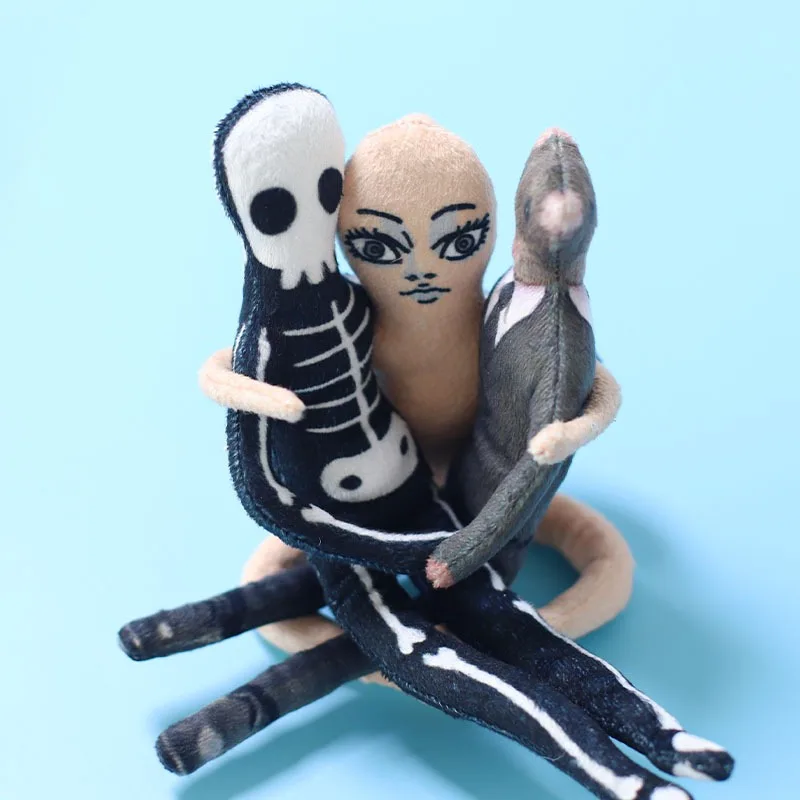 Customizable Poseable Ugly Doll, Funny Abstract Plush Toy with Movable Joints,Twistable Limbs Weird Doll Gift for Friend partner - 2