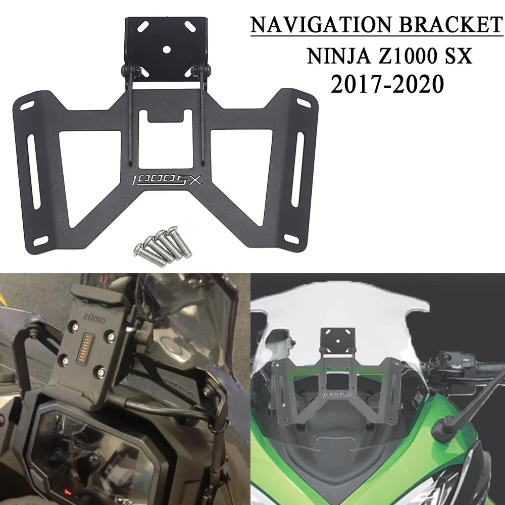 

Z1000SX Motorcycle Phone Navigation Bracket USB Charging GPS Support For Kawasaki NINJA Z1000 SX Z1000SX 2017-2020