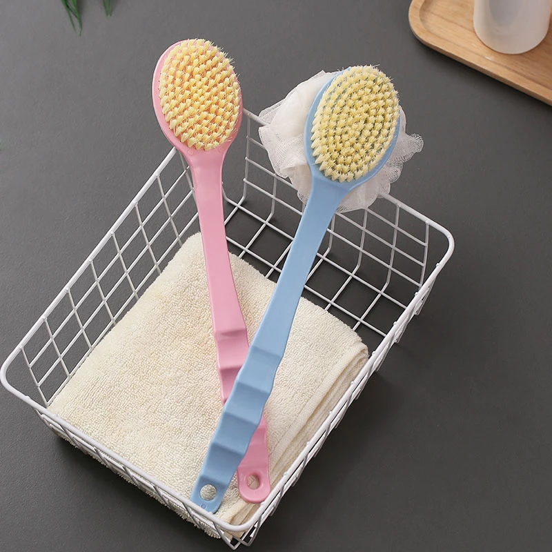 2 In 1bath Brushes Body Exfoliating Scrubber Long Handle Body Back
