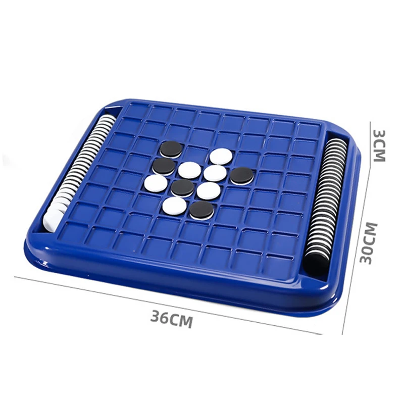 Kid Overturn Chess Black White Chess Board Parent Child Interactive Party Tabletop Game Logical Thinking Reasoning Toys