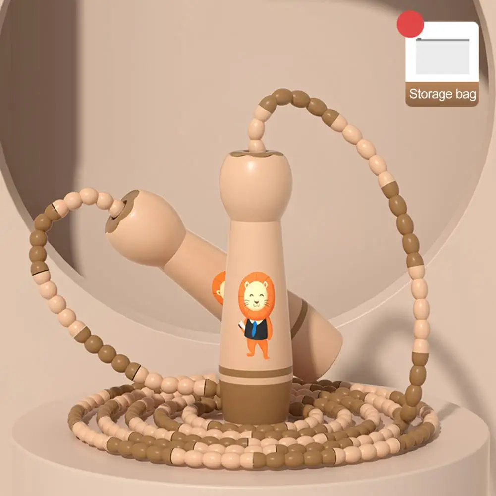 

Jump Rope Solid Beaded Cartoon Pattern Tangle-Free Physical Testing Training Jump Rope for Home