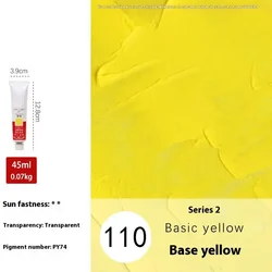Winsor & Newton Vibrant Oil Paint - 45ML Tube (Base Yellow 45ml)