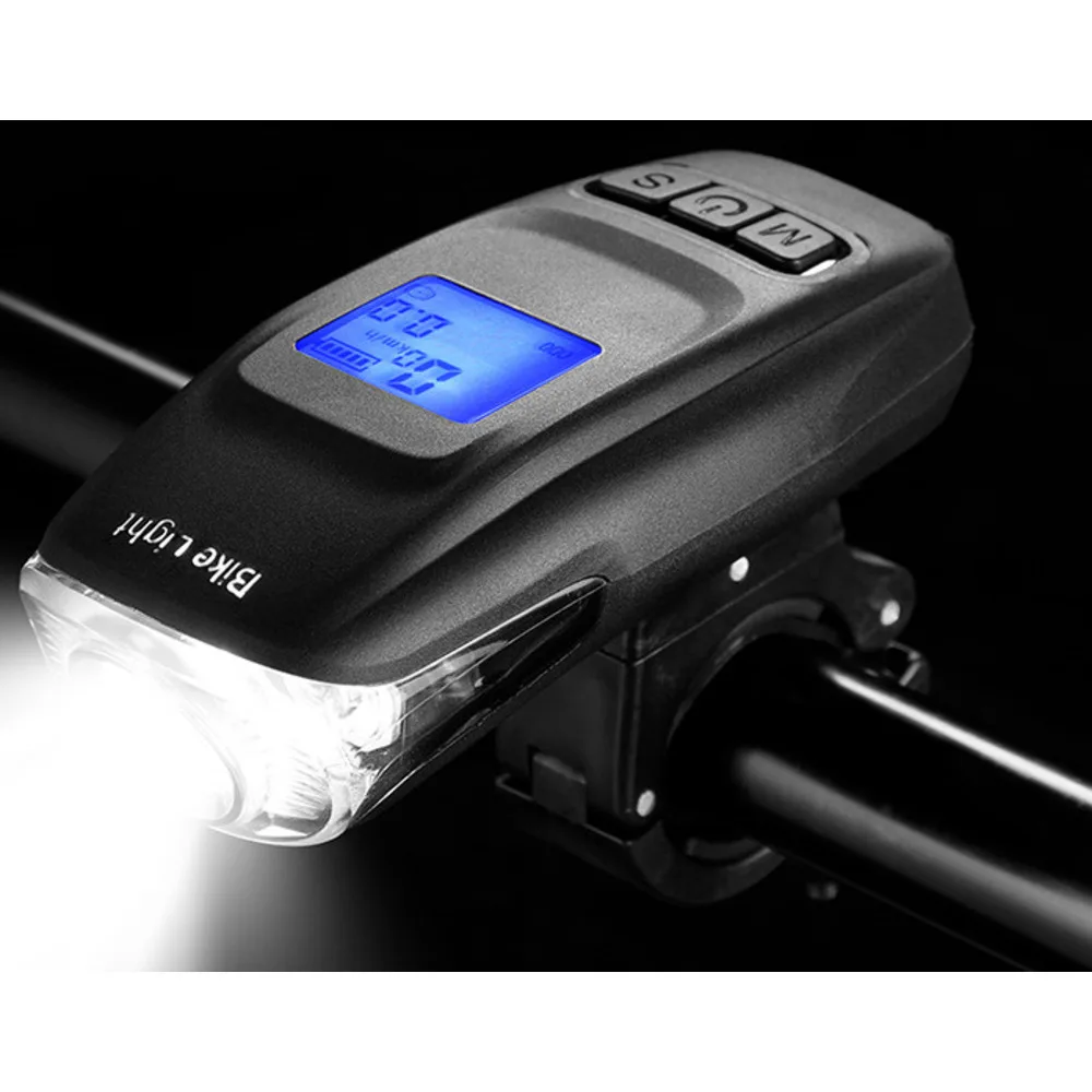 Polkupyörän maastopyörä monitoiminen integroitu USB-latauskooditaulukko torvivalolla ajovarusteet_voghion.com