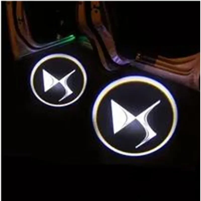 2Pcs Car Welcome Light Door Logo Lampada Led Emblem Sticker Accessori Per Ds 2 3 4 5 6 Ds2 Ds3 Ds4 Ds5 Ds6 Ds7
