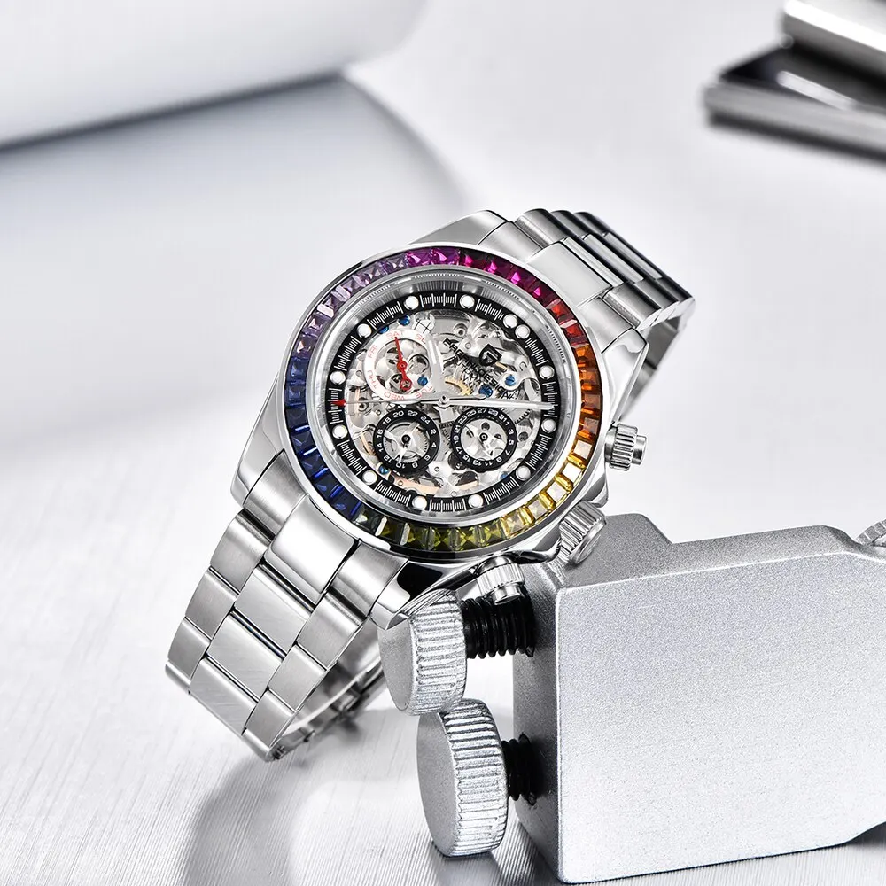 PAGANI Design Men Automatic Mechanical Chronograph Stainless Steel Sapphire Sports Watches Relogio Masculino