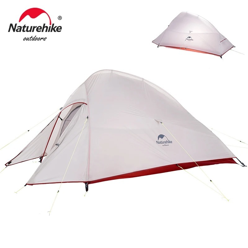 Naturehike Cloud Up Ultralight Hiking Tent 20D Fabric Tent Single Tandem Outdoor Waterproof Hiking Tent