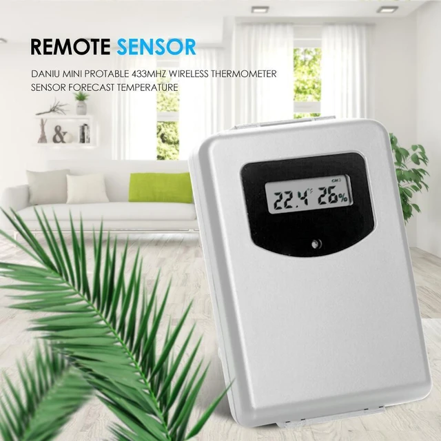 Outdoor Temperature Thermometer Wireless  Wireless Outdoor Thermometer  Sensor - Household Thermometers - Aliexpress