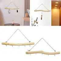 39cm Driftwood Branch Hooks, Branch Hangers, Decorative Floating Wall Shelves, 2