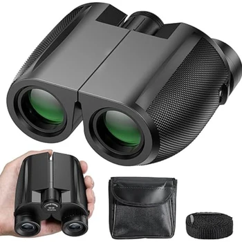 12X25 Binoculars - High Power, Waterproof, Compact Binoculars for Adults & Kids, Low Light Vision for Bird Watching, Hunting 1